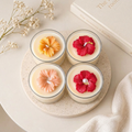 Hibiscus Cup Candles — Cozywick hand-poured soy candle, made in India